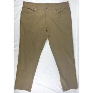 Lululemon ABC Classic Fit 5 Pocket Warpstreme Trouser Pant Men's 38 Green Golf